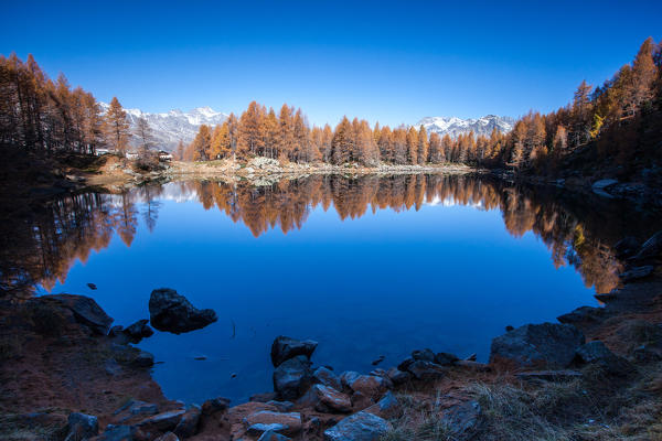 Azzurro lake, Spluga valley, Lombardy, Italy