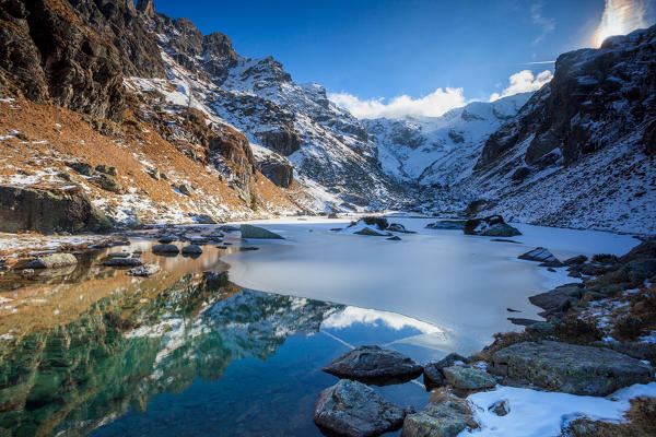 Orobie alps, Zancone lake, Gerola valley, Lombardy, Italy