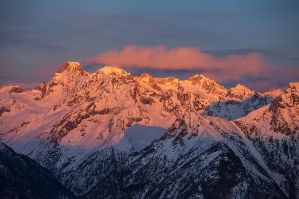 Badile peak and Cengalo peak, Lombardy, Italy