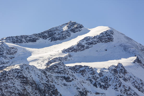 Snow on the Zufallspitze, Val Martello, Venosta Valley, province of Bolzano, South Tyrol, Italy