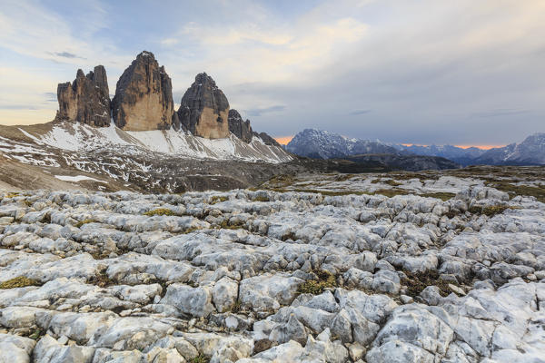 Tre Cime Di Lavaredo (Drei Zinnen), Sexten Dolomites, South Tyrol, province of Bolzano, Italy