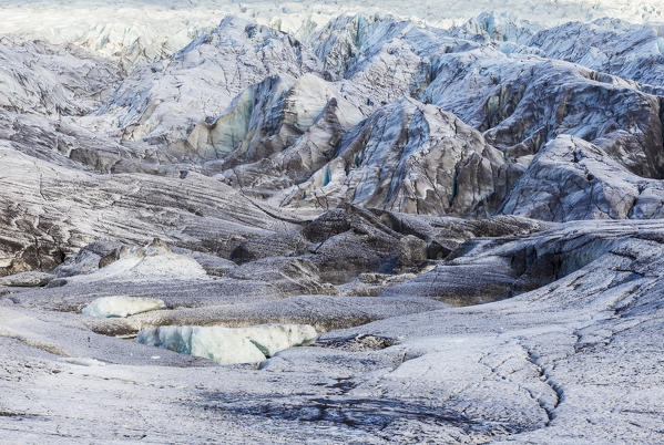 Glacier Svínafellsjökull, Hornafjörður, Austurland, Iceland, Northern Europe