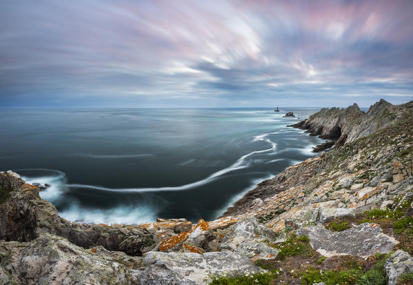 Sunset at Pointe du Raz, Plogoff, Finistère, Brittany, France, Western Europe