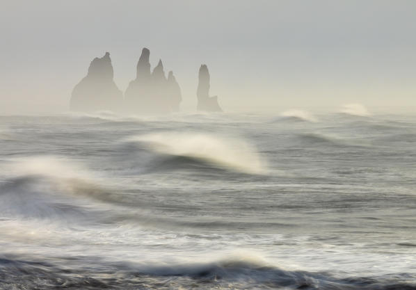Waves at Reynisdrangar, Vík í Mýrdal, Southern Iceland, Iceland, Northern Europe