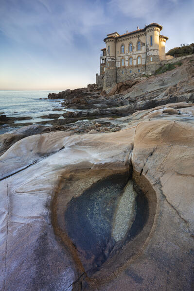 Castello del Boccale at sunrise, Livorno, Tuscany, Italy, Southern Europe