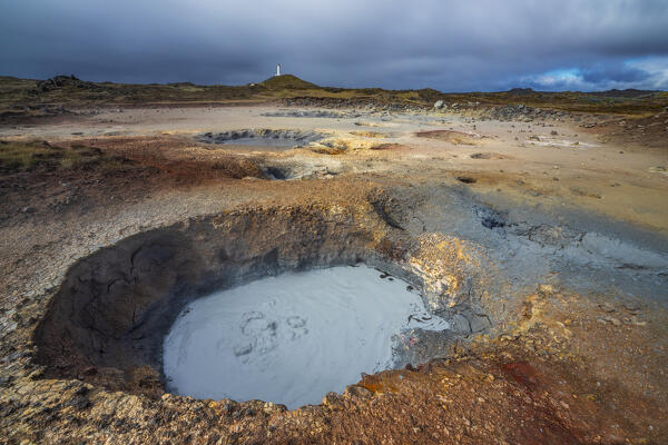 Gunnuhver hot springs , Grindavik, Reykjanes peninsula, Iceland, Northern Europe