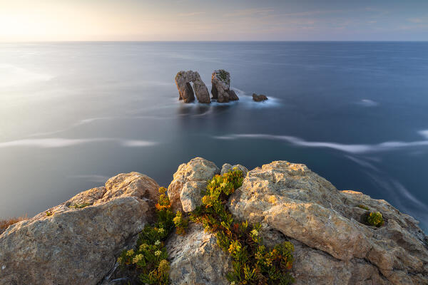 Sunset in front of Urro del Manzano, Boo de Pielagos, Cantabria, Spain, Iberian Peninsula, Western Europe