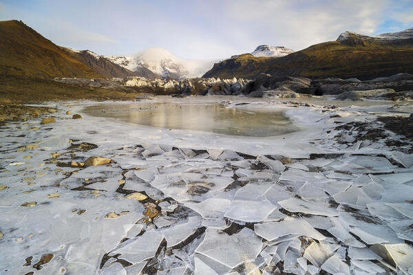 Svínafellsjökull glacier, Hornafjörður, Austurland, Iceland, Northern Europe