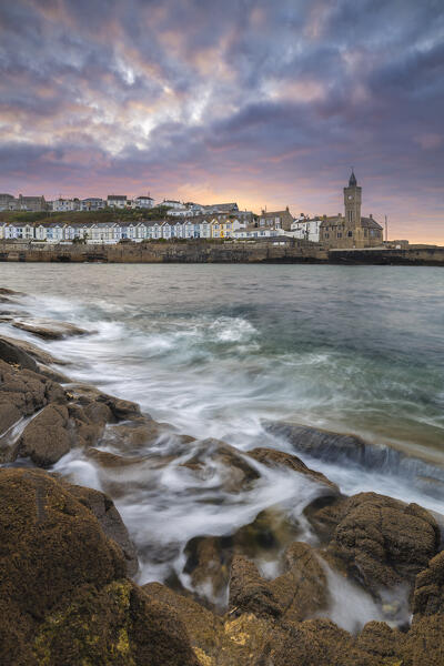 Porthleven during sunrise, Cornwall, England, Great Britain, United Kingdom