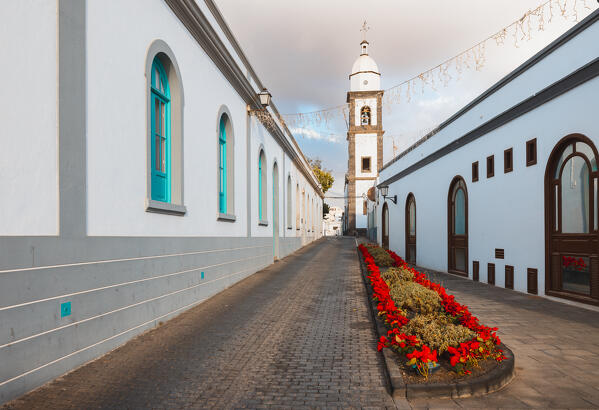 View of Parroquia de San Gines, Las Palmas, Lanzarote, Canary Islands, Macaronesia, Spain, Western Europe