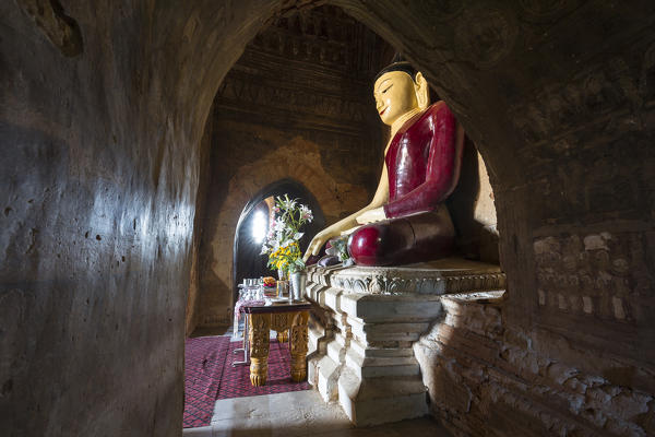Inside Tayoke Pyay Temple, Bagan, Myanmar, Southeast Asia