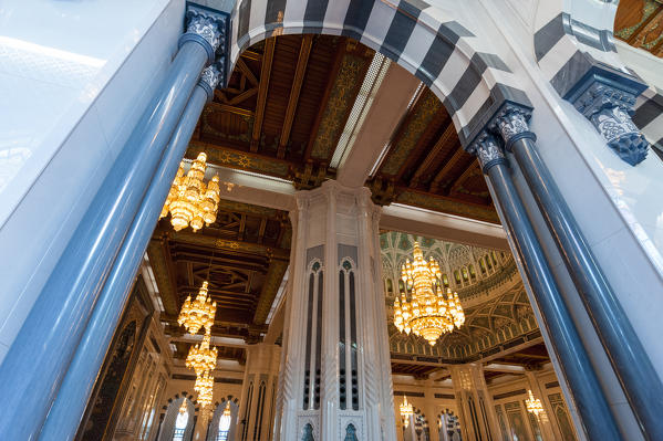 Sultan Qaboos Grand Mosque in Muscat, Oman