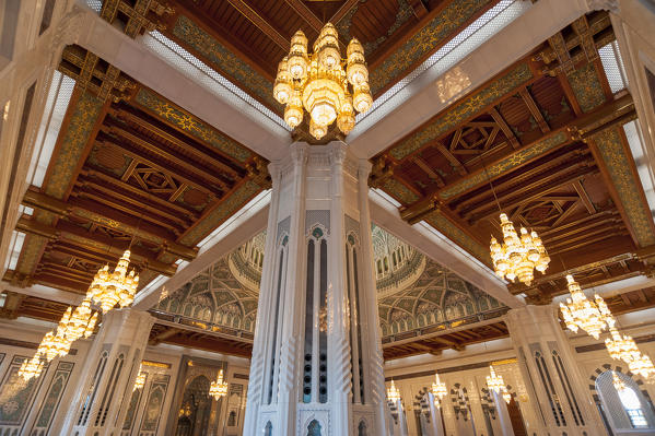 Sultan Qaboos Grand Mosque in Muscat, Oman
