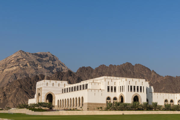 Parliament building in Al Bustan district, Muscat, Oman.