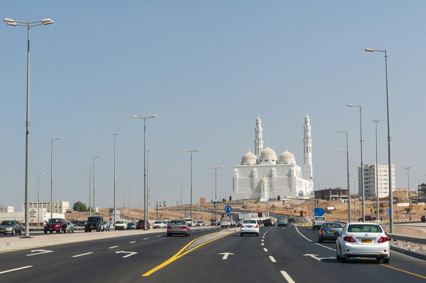 Traffic jam in Muscat, Oman.