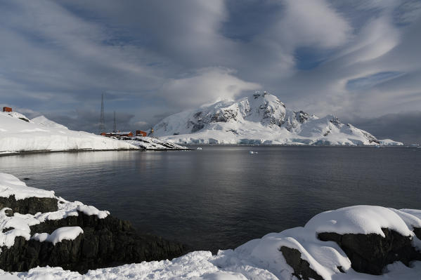 Almirante Brown Argentinian station,  Paradise Bay, Antarctica.