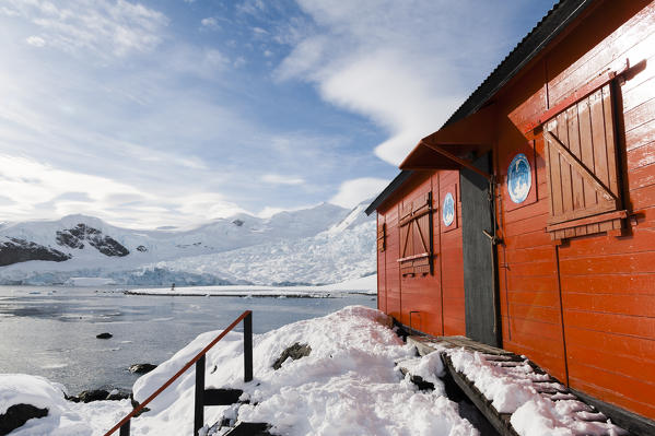 Almirante Brown Argentinian station,  Paradise Bay, Antarctica.