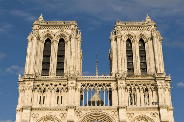Notre Dame Cathedral, Ile de la Cite, Paris, France.
