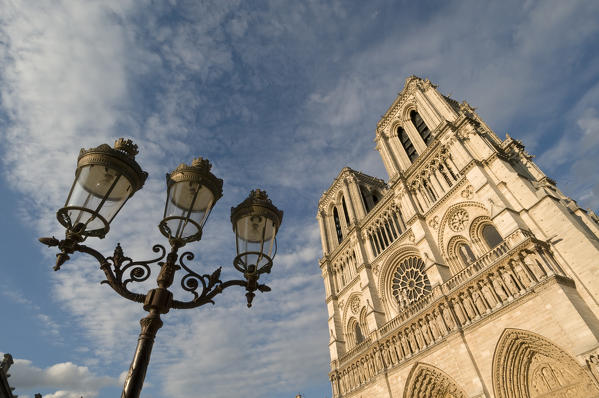 Notre Dame Cathedral, Ile de la Cite, Paris, France.