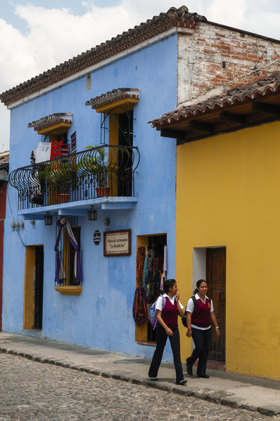 Colonial buildings, Antigua, Guatemala.