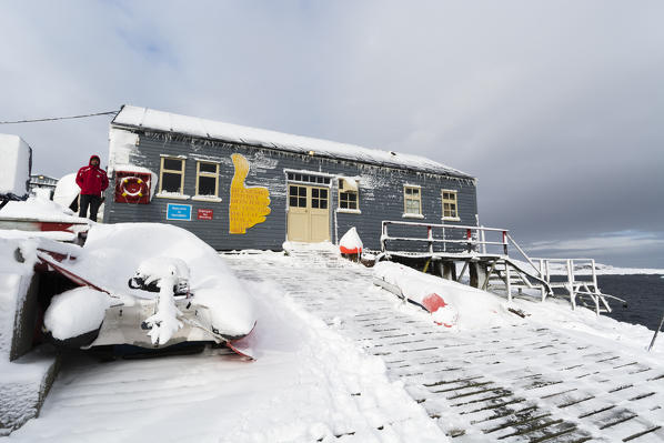 Vernadsky research base, the Ukrainian Antarctic station at Marina Point on Galindez Island in the Argentine Islands, Antarctica.