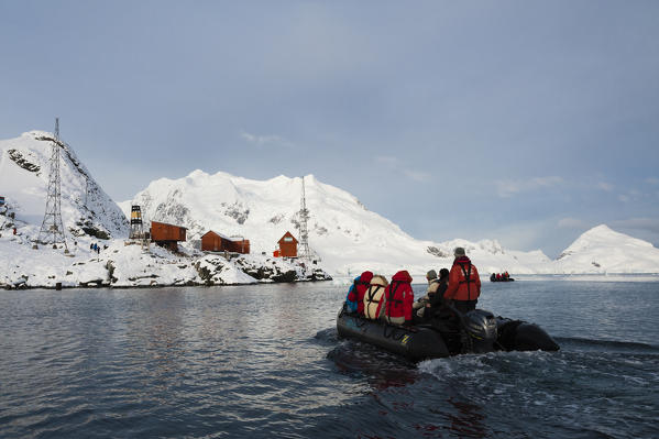 Almirante Brown Argentinian station,  Paradise Bay, Antarctica.