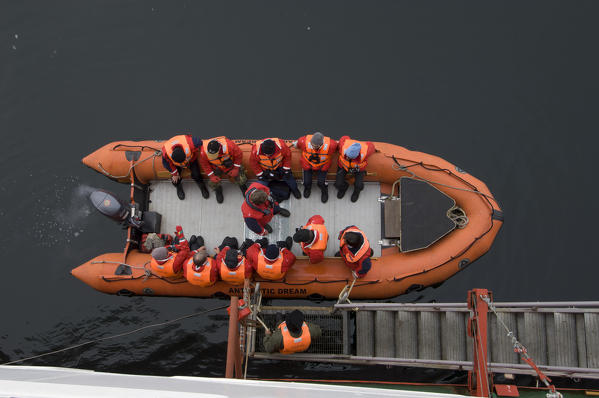 Antarctica, Antarctic Peninsula, Paradise Bay, Antactic Dream ship.