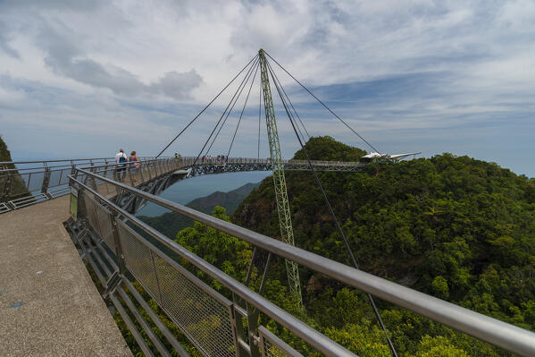 A view of Langkawi sky bridge, Malaysia.