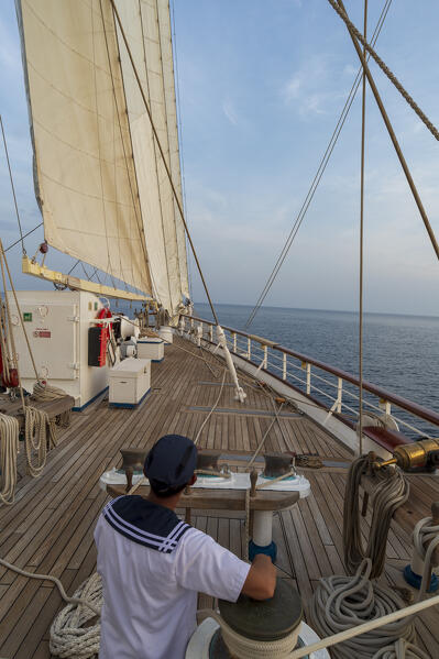 Star Clipper sailing cruise ship, Thailand.