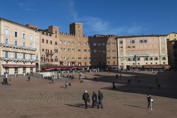 Piazza del Campo, Siena, Tuscany, Italy.