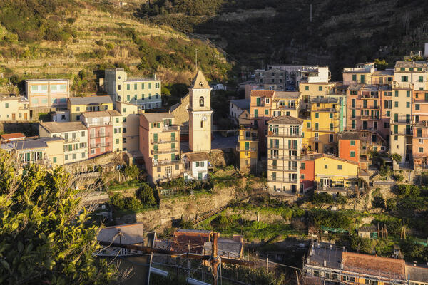 Village of Manarola, Cinque Terre National Park, municipality of Riomaggiore, La Spezia province, Liguria district, Italy, Europe