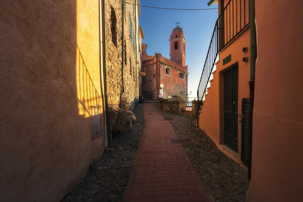 Among the streets of the village of Tellaro, municipality of Lerici, La Spezia province, Liguria district, Italy, Europe