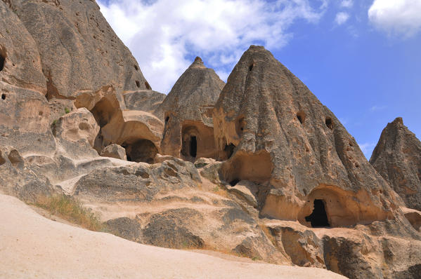 Tipical house, within the fairy chimneys, that you can see across the Kapadokia in Turkey.