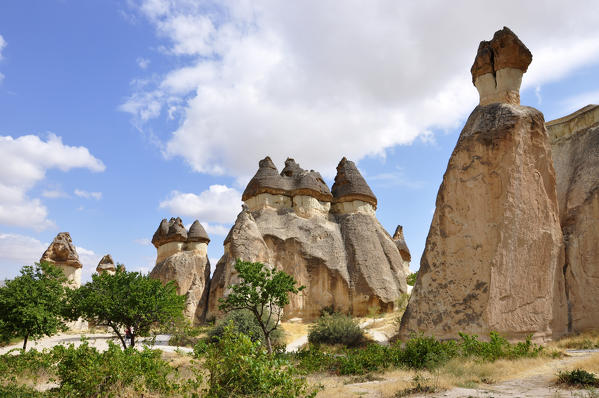 This area of fairy chimneys is very special and is located near Avanos in Turkey, Kapadokia.