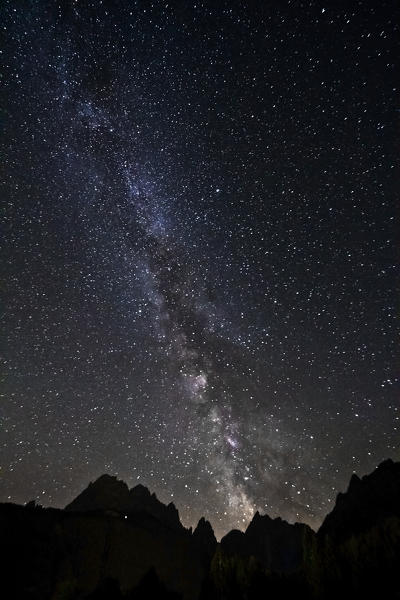 The Milky Way and Dolomites of Sesto