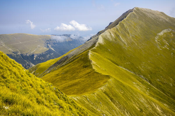 Italy, Marche, Sibillini mountain range, Mount Priora in Summer