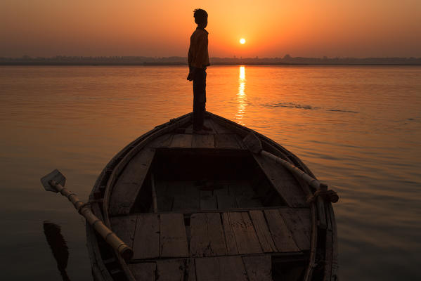 Asia, India, Varanasi
A boat on Gange river
