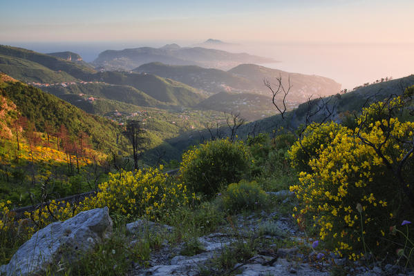 Europe, Italy, Campania, Napoli district, view from  Faito mountain.