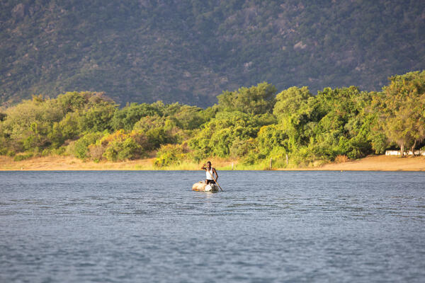 Africa, Malawi, Mangochi district, Cape Maclear, Lake Malawi. 