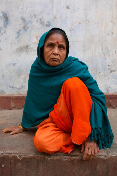 India, Uttar Pradesh, Varanasi
Portrait of an old woman