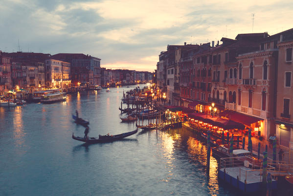 Europe,Italy,Veneto,Venice
Grand Canal of Venice at dusk