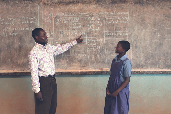 Africa,Malawi,Lilongwe district.
Malawian school