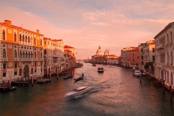 Europe,Italy,Veneto,Venice district
Grand Canal of Venice at sunset