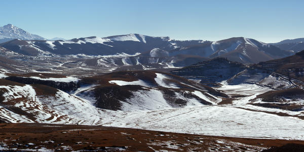Europe,Italy,Perugia district,Castelluccio of Norcia.
Castelluccio of Norcia at sunrise.

