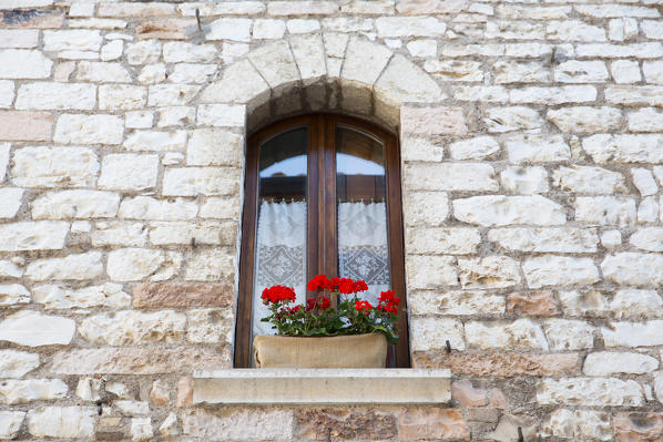 Europe, Italy, Umbria, Perugia district, Spello.
Glimpse of the city