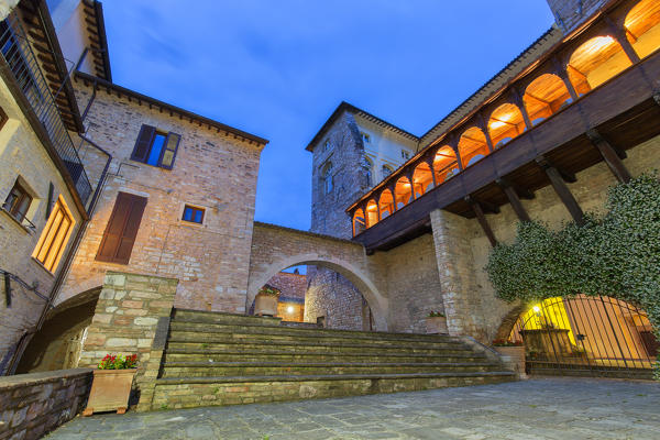 Europe, Italy, Umbria, Perugia district, Spello.
Glimpse of the city