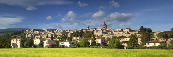 Europe, Italy, Umbria, Perugia district.
Spello at sunset 