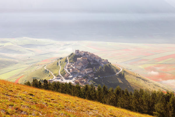 Europe, Italy, Umbria, Perugia district,Castelluccio of Norcia 