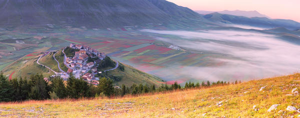 Europe, Italy, Umbria, Perugia district,Castelluccio of Norcia 