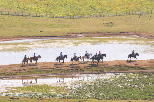 Europe,Italy,Umbria,Perugia district, Castelluccio di Norcia 
Sibillini Ranch 